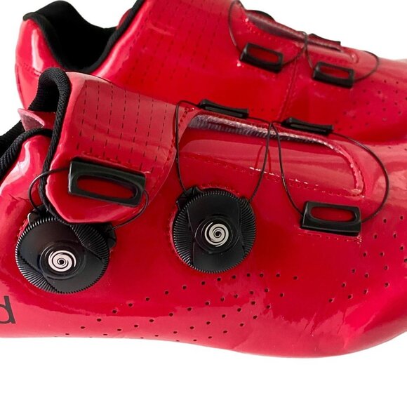 Cycling Bike Shoes Women Indoor Outdoor Cleat Compatible Red with Lock 43 46 NEW - Picture 5 of 16